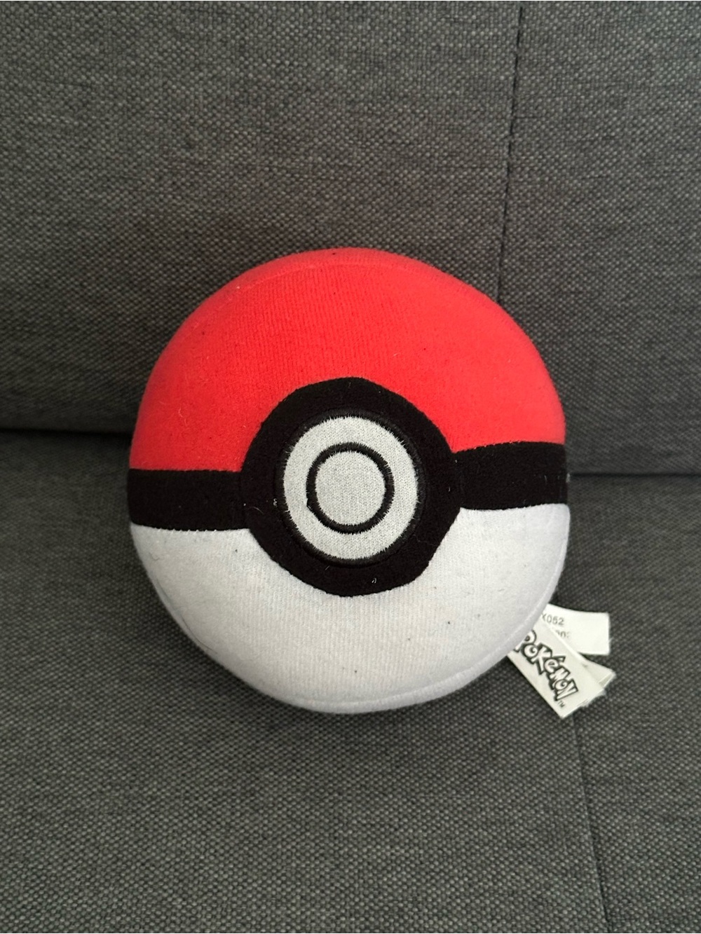 Pokemon Red and White Pokeball Plush
